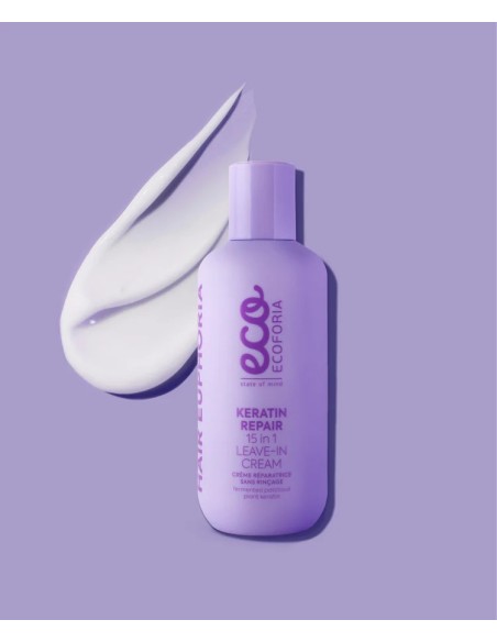 Crema sin aclarado Keratin Repair 15 en 1, 200 ml