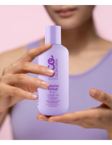 Crema sin aclarado Keratin Repair 15 en 1, 200 ml