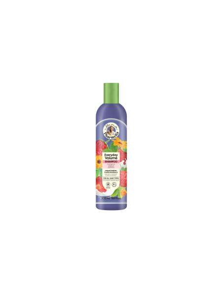 CHAMPÚ DE VOLUMEN DIARIO PARA TODO TIPO DE CABELLO CON LECHE CUAJADA Y FRESA SILVESTRE, 500ML