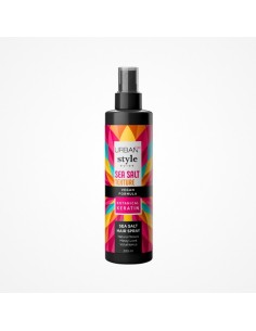 SPRAY DE SAL MARINA · Fórmula Vegana  Queratina Botánica Espray de Sal Marina para el Cabello.